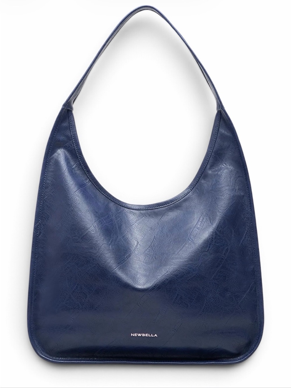 NewBella Blue Vegan Leather Hobo
